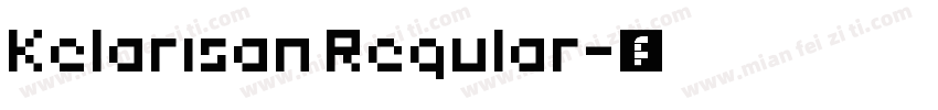 Kelarisan Regular字体转换